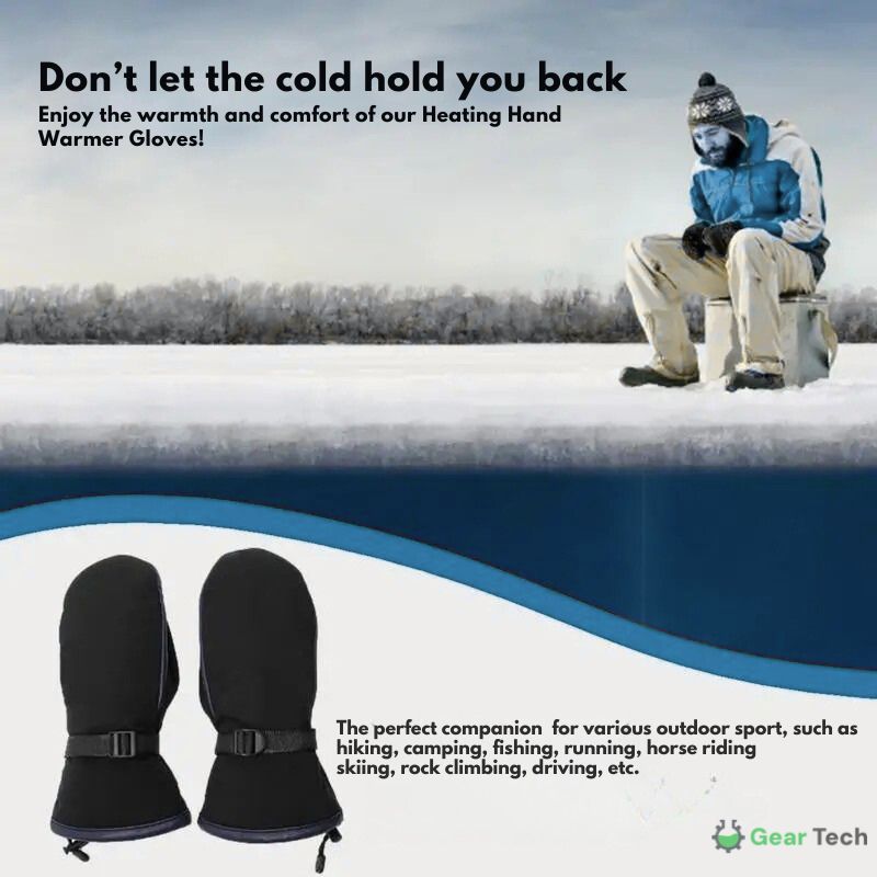 BowLift | Electric Heating Gloves | Dual-Sided, 10,000 mAh USB Rechargeable | Waterproof Skiing & Motorcycle