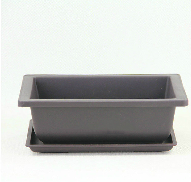 BowLift | Plant pot with saucer – Rectangular flower pot for garden and balcony