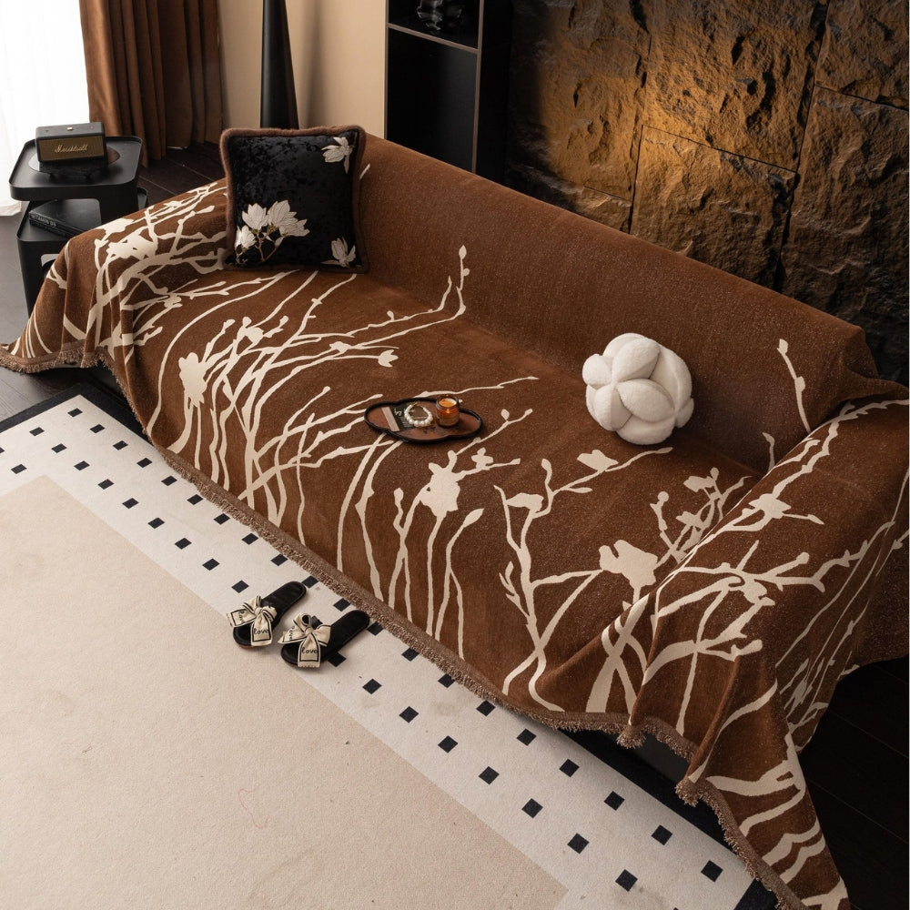 BowLift | Twilight Branches Chenille Sofa Cover