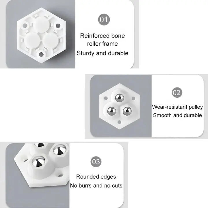 BowLift | 4+4 | 360° Redatable 3-Ball Wheels