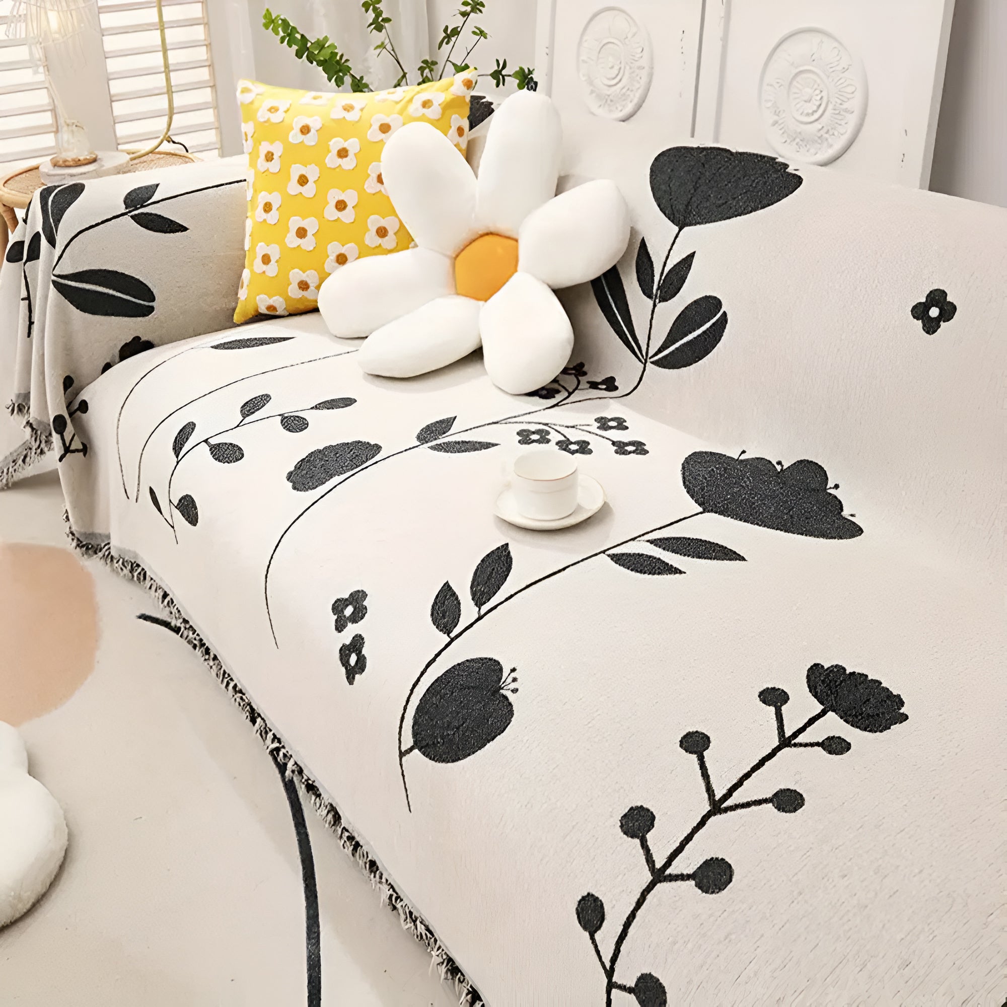 BowLift | Modern Bloom Reversible Sofa Cover