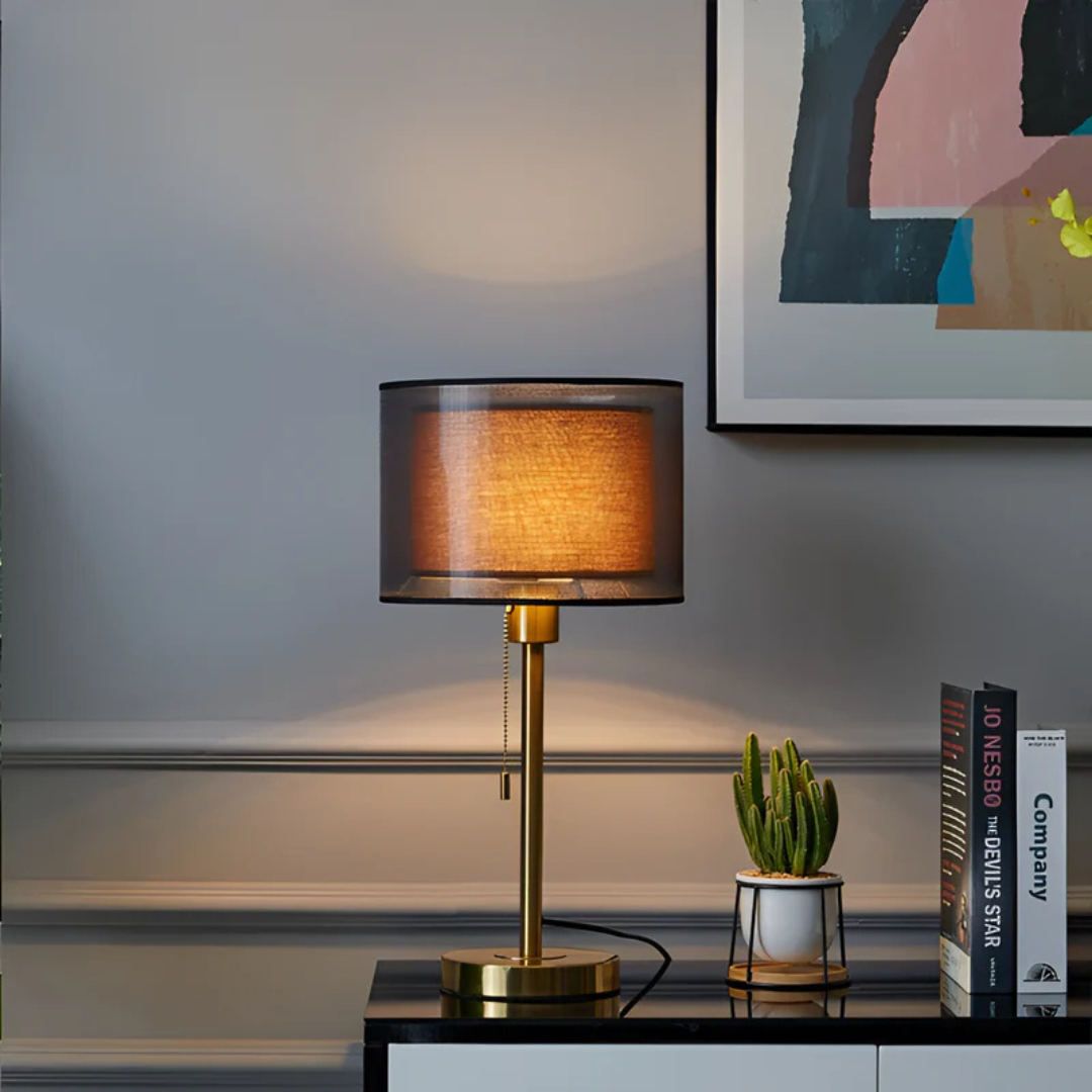 BowLift | Table Lamp with Double Fabric Shade