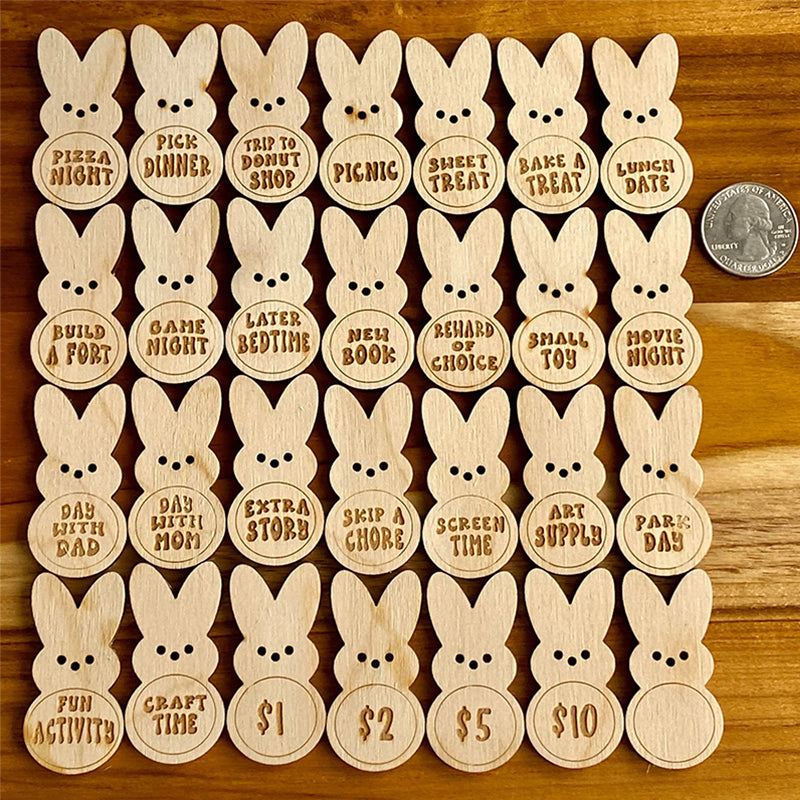 BowLift | Easter Kids Reward Bunny Tokens