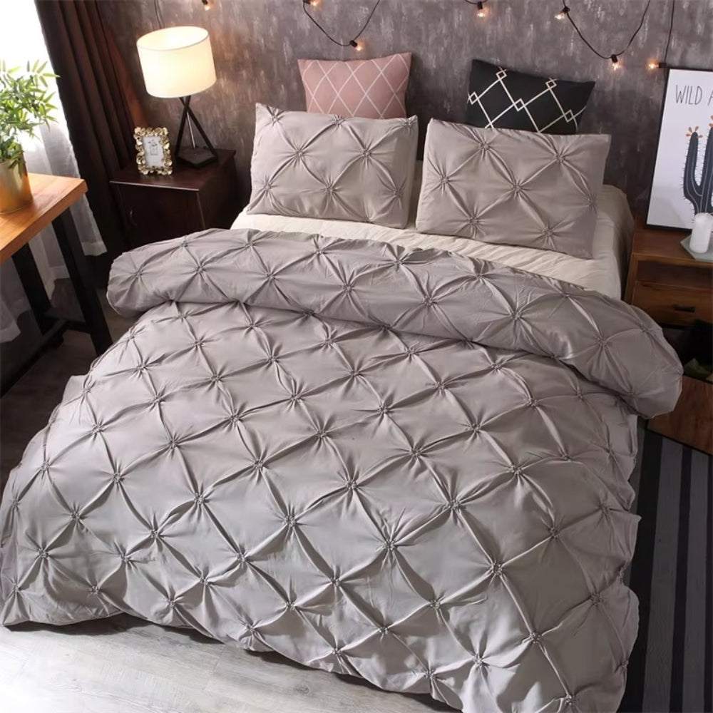BowLift | Airweave Pintuck | 3pcs Duvet Cover Set