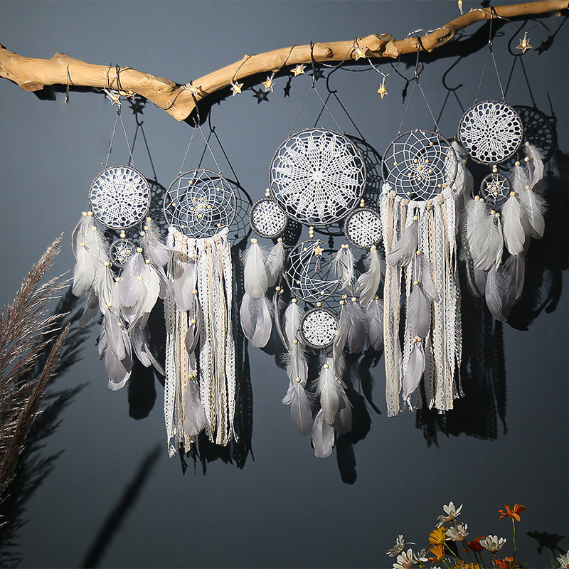 BowLift | Dream catcher moon and stars hang over the bed (5 pieces)