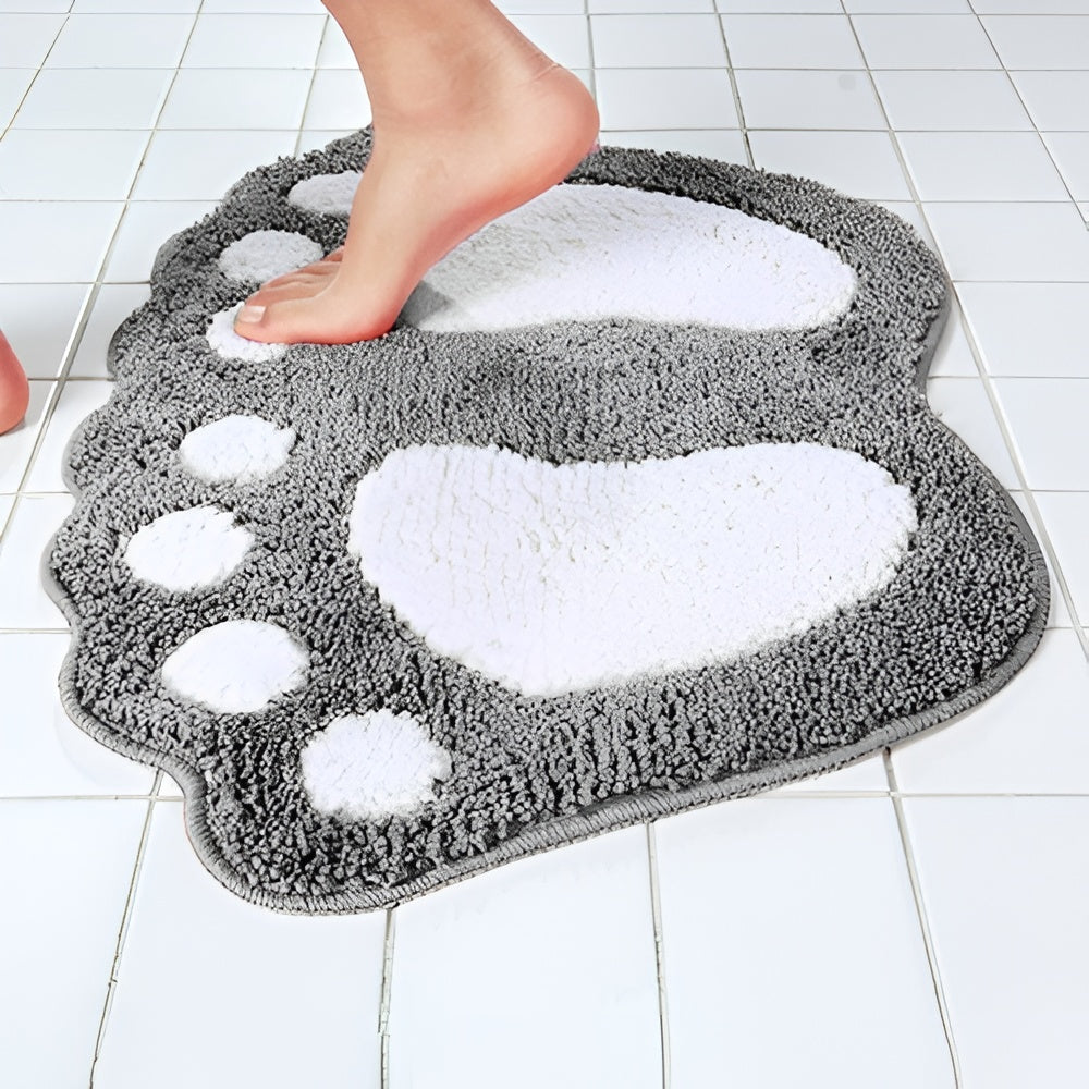 BowLift | Cute Paw Print Bath Mat