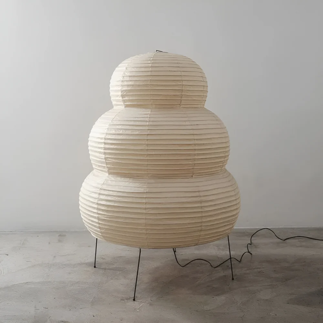 BowLift | Japanese Floor Lamp Made of Rice Paper