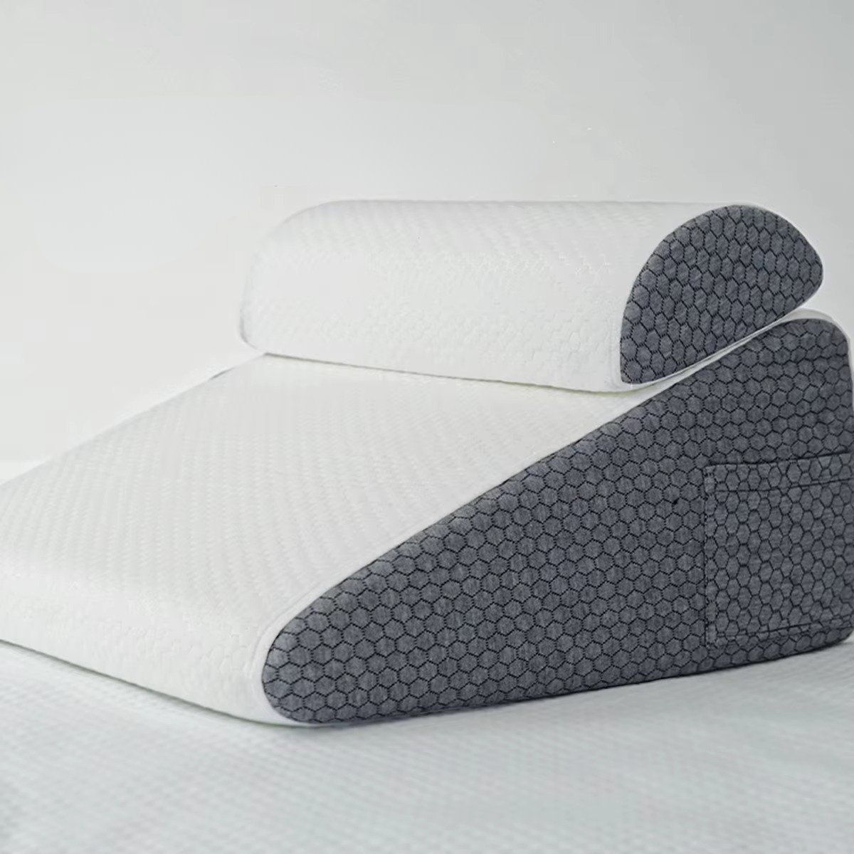 BowLift | Dual Comfort Memory Foam Orthopedic Wedge Pillows with Breathable Covers