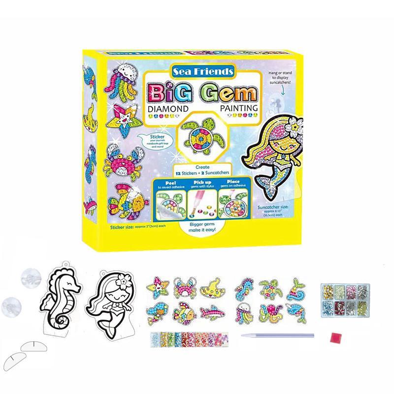 BowLift | Large Gem Diamond Painting Stickers for Kids