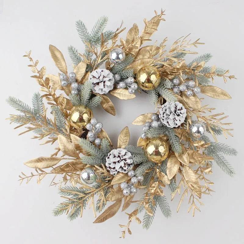 BowLift | Golden Christmas Plastic Wire Garland Rattan Decorations