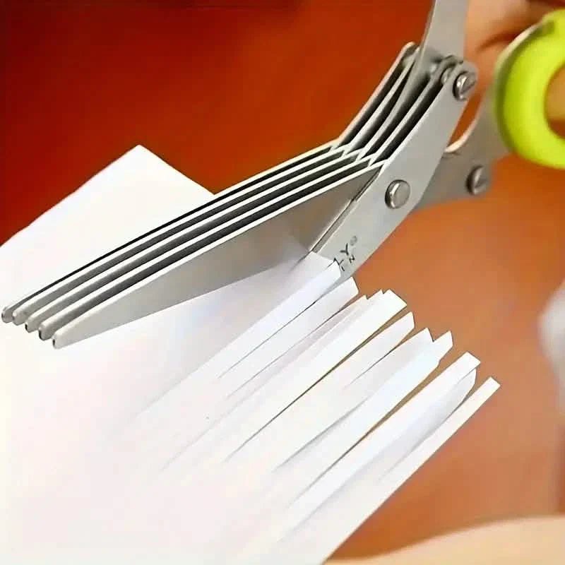 BowLift | 5-Blade Stainless Steel Herb Scissors Set - Versatile Kitchen Scissors