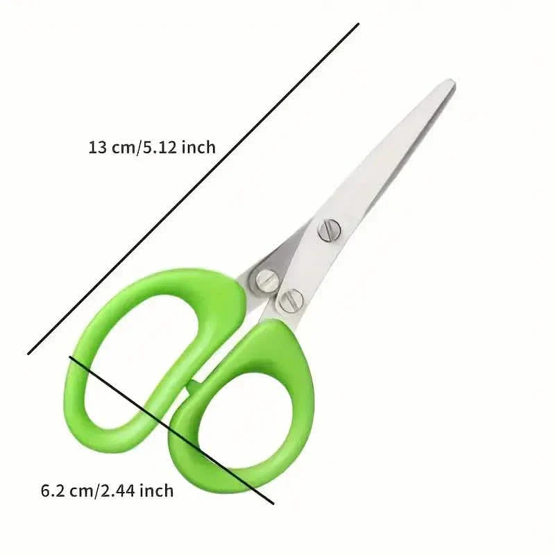 BowLift | 5-Blade Stainless Steel Herb Scissors Set - Versatile Kitchen Scissors