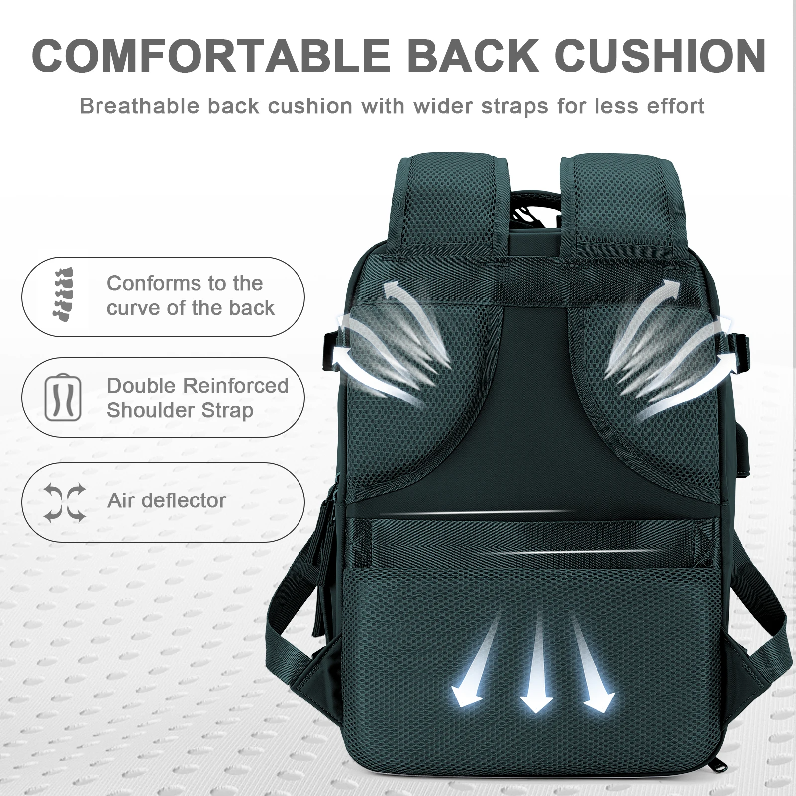 BowLift | Durable Backpack for Trips with USB Charging Port