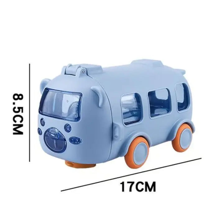 BowLift | 500 ml Drinking Bottle in Bus Shape – Leak-proof with Straw & Strap