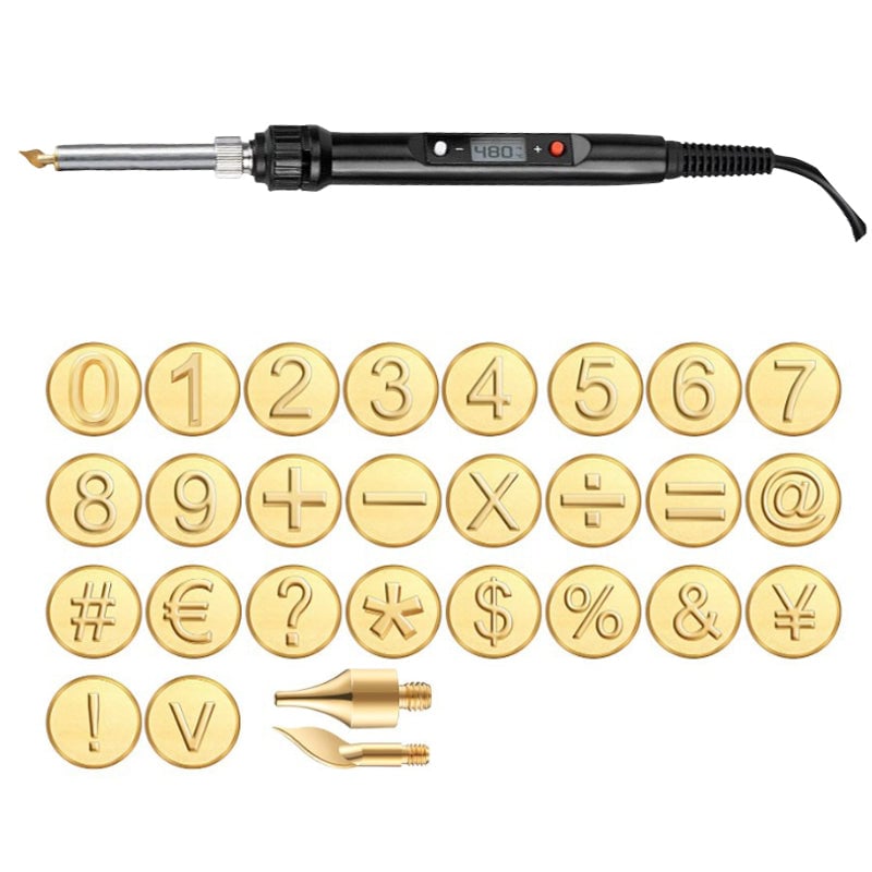 BowLift | 26 Letters Copper Mold —DIY Wood Burning/Carving Set