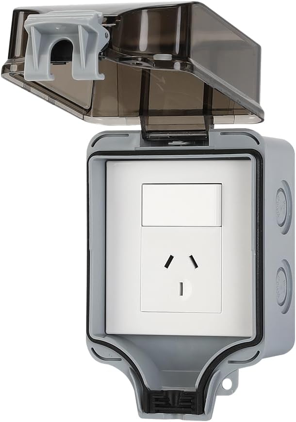 BowLift | IP66 Outdoor Waterproof Wall Socket with Lockable Cover – PowerGuard