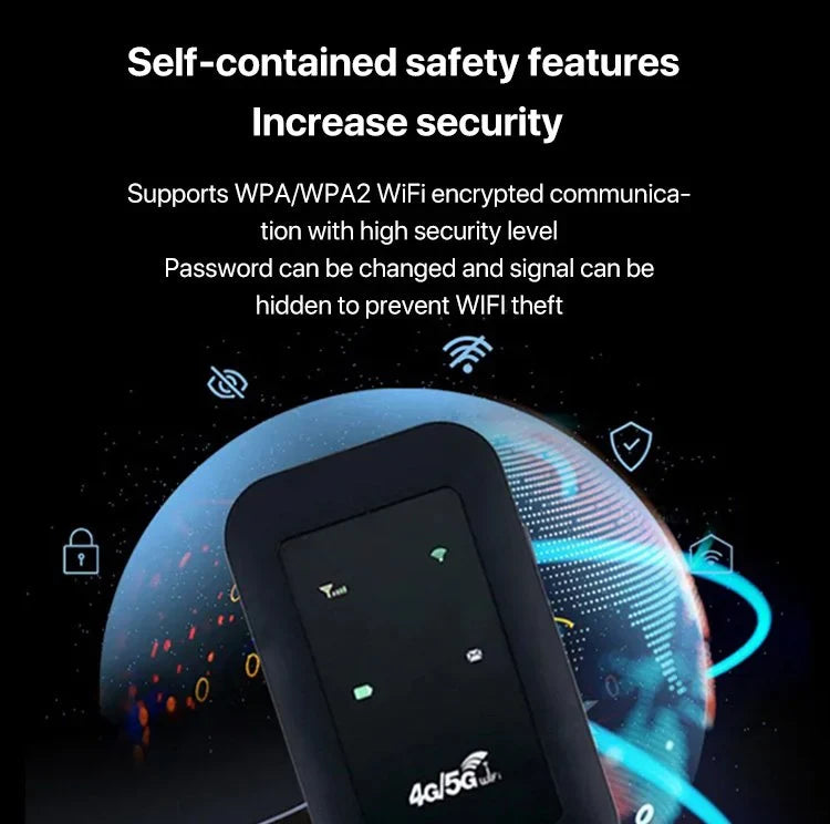 BowLift | Portable 5G WiFi Router – High-Speed Mobile Wireless Internet Hotspot