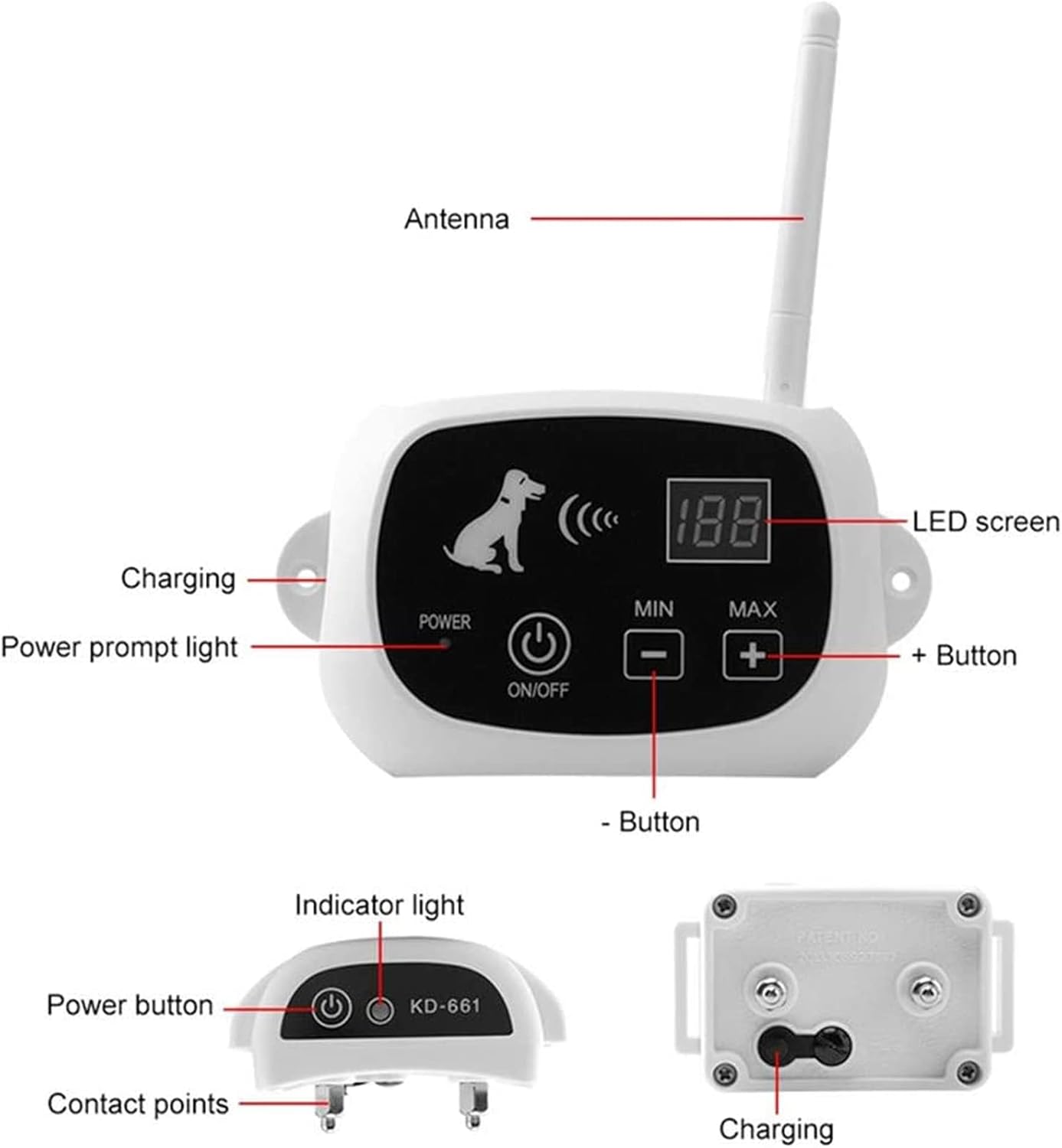 BowLift | Wireless Dog Fence Collar System | Waterproof, Rechargeable & Ideal for Home Training and Outdoor Adventures