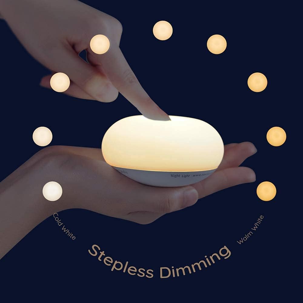 BowLift | Breastfeeding Night Light | Soft BPA-Free Silicone Touch Lamp with Eye-Friendly Stepless Dimmer
