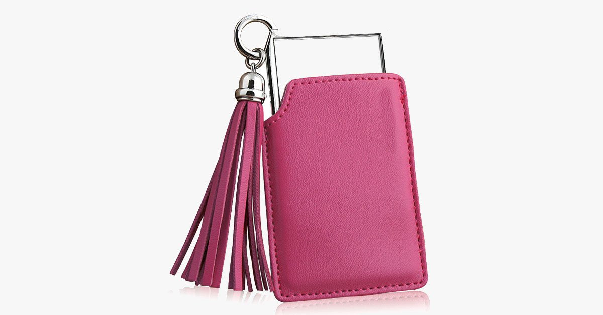 BowLift | Portable Pink Pocket Mirror