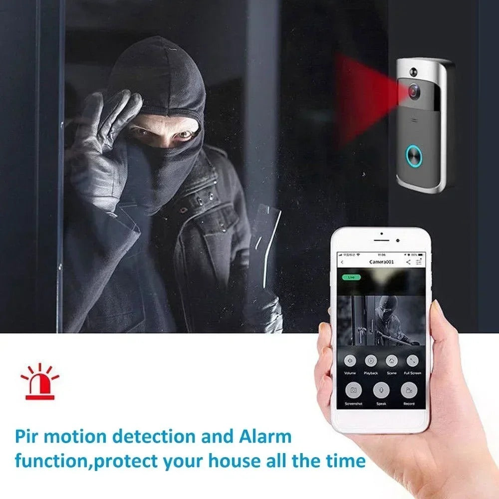 BowLift | Wireless HD WiFi Video Doorbell | Night Vision, Two-Way Intercom & Motion Alerts for Home Security