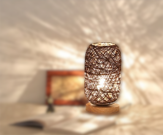 BowLift | Table lamp made of rattan wood