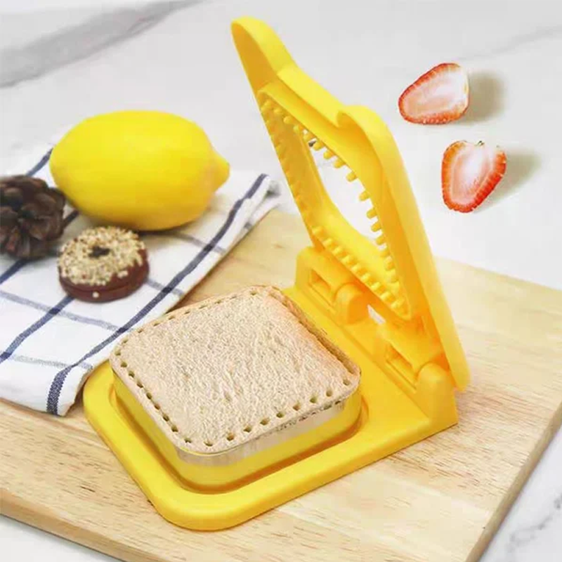 BowLift | Crustless Sandwich Cutter & Sealer | ToastyPress Kitchen Tool | Compact Lunchbox Maker