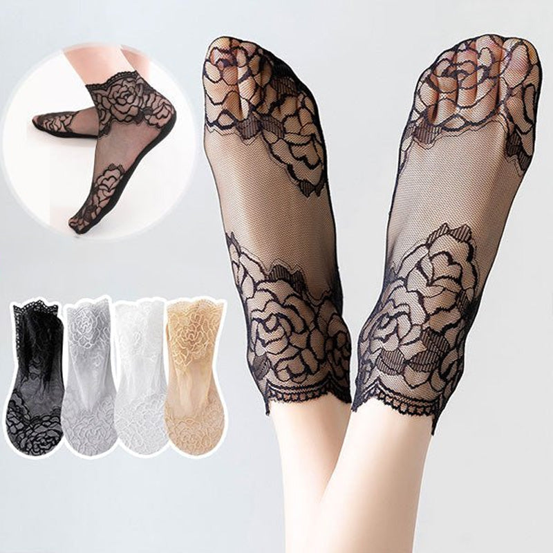 BowLift | Ladies Fashion Lace Socks (6 Pairs)