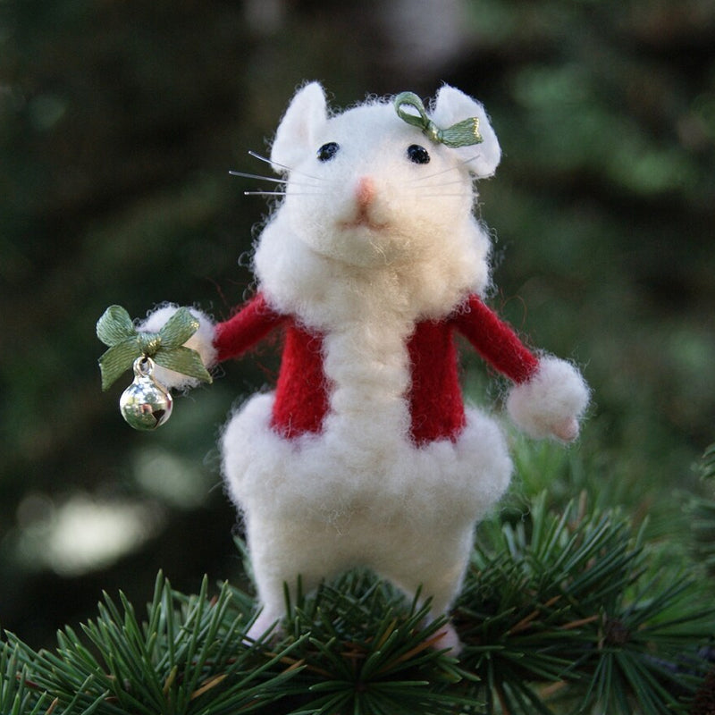 BowLift | Cute Felt Mouse Ornament