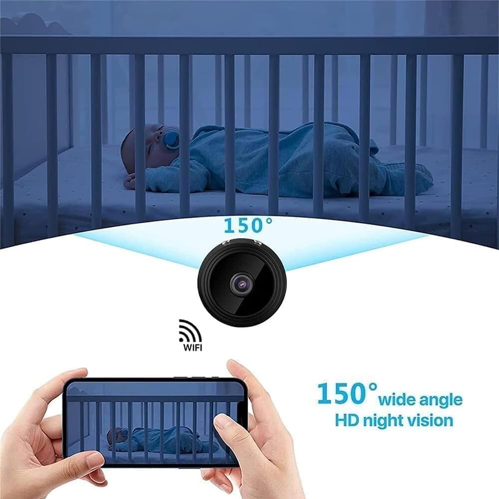 BowLift | Eyecam Mini Spy Camera – Compact Wi-Fi Home Security Camera for Indoor Surveillance