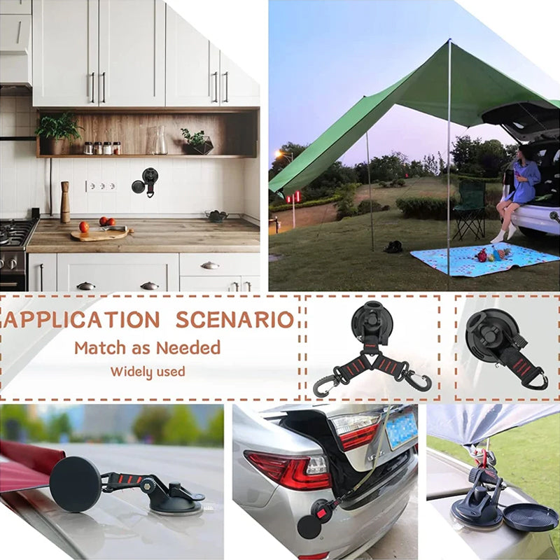 BowLift | Heavy-duty vacuum suction cup with hook