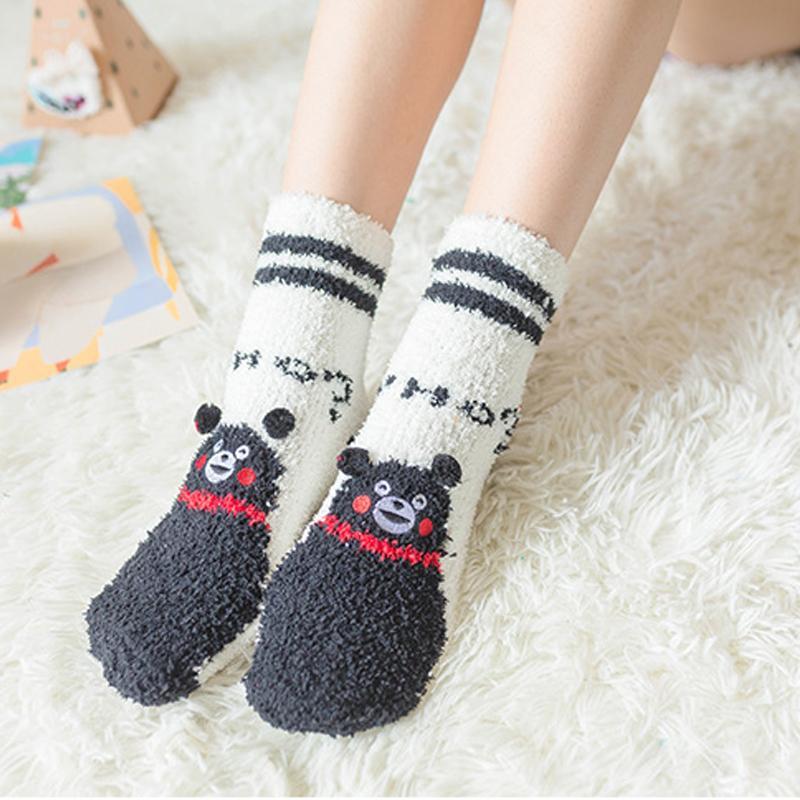 BowLift | 4 Pairs Christmas-themed Coral Fleece Soft Warm Socks