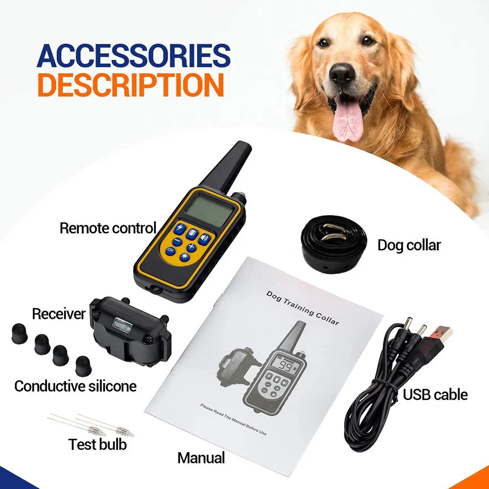BowLift | 800M Rechargeable Electric Dog Training Collar | Waterproof, Remote Control & Ideal for Effective Dog Training