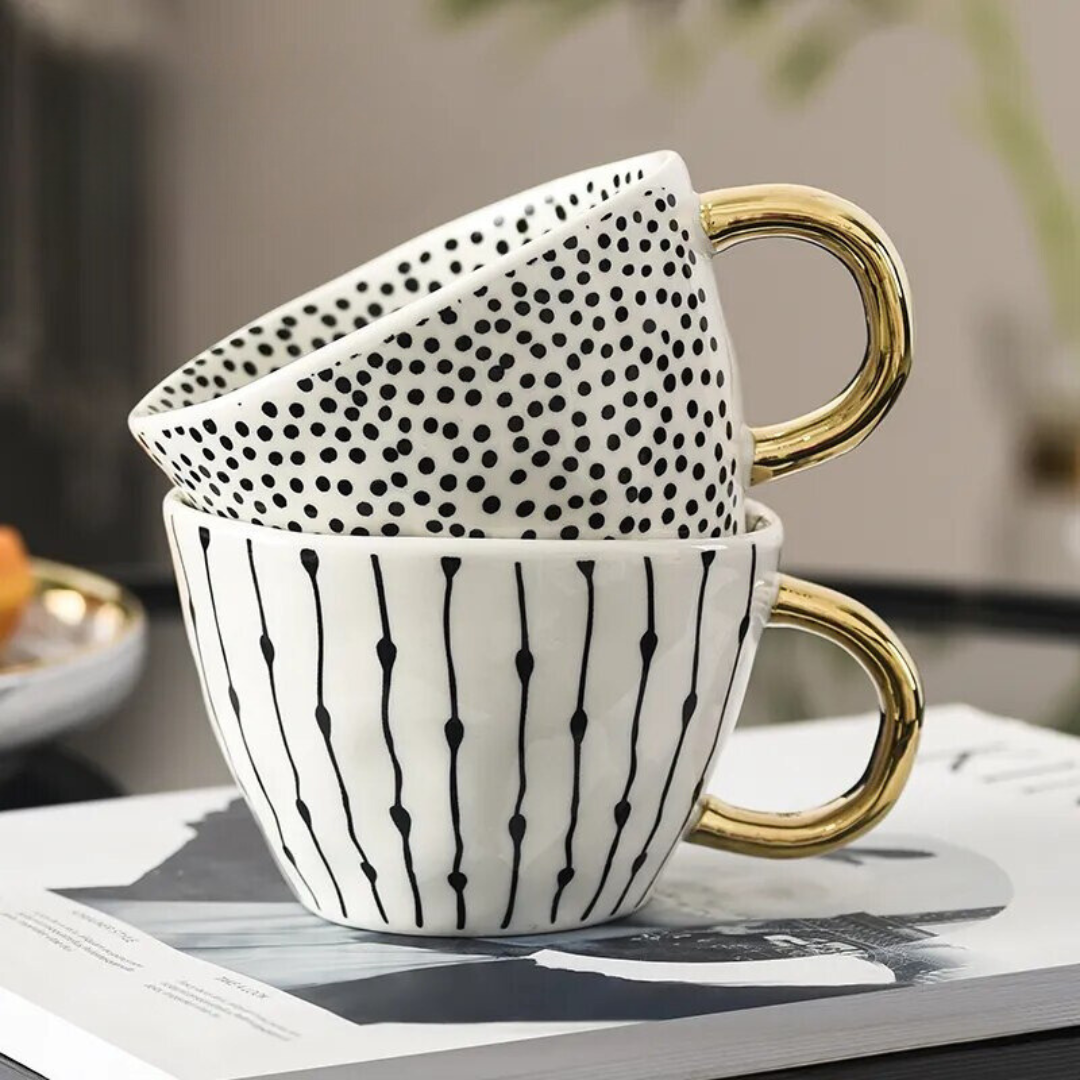 BowLift | GeoMug Designer Bags & Cups | Stylish Ceramics | Modern Geometric Patterns