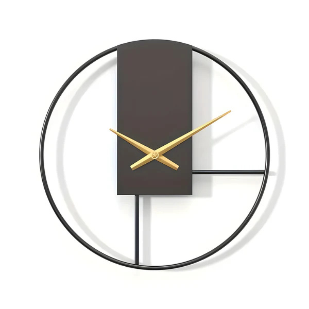 BowLift | Elegant Minimalist Wall Clock Aurum with Silent Mechanism