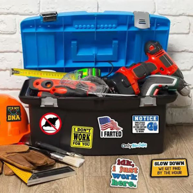 BowLift | 150 Pcs blue collar funny stickersāļø