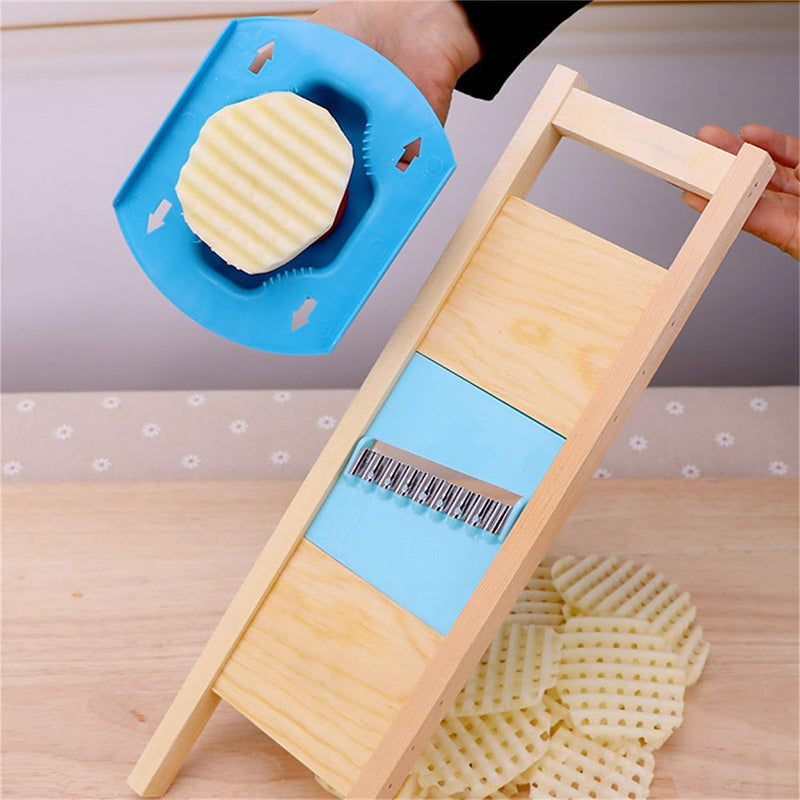 BowLift | Wooden Handle Potato Chips Slicer