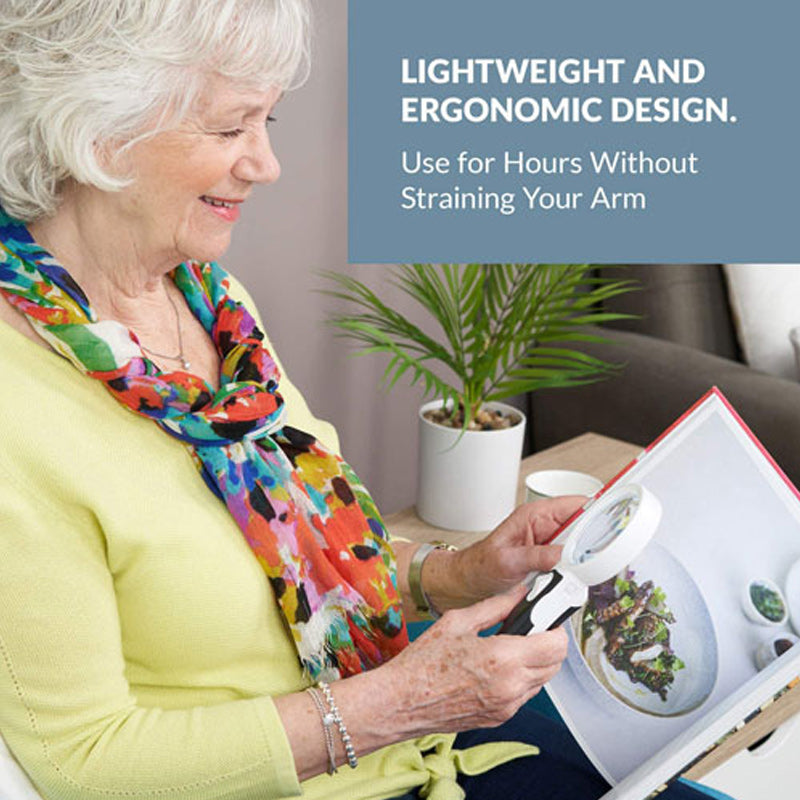 BowLift | 20X Optical Handheld Backlit Magnifier For Reading