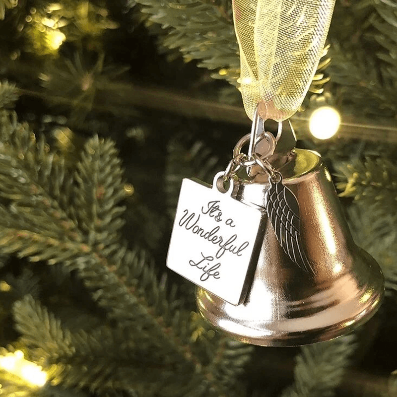 BowLift | 🎄Christmas Tree Memorial Ornaments Angel Wings Bell Pendant Hanging Decoration