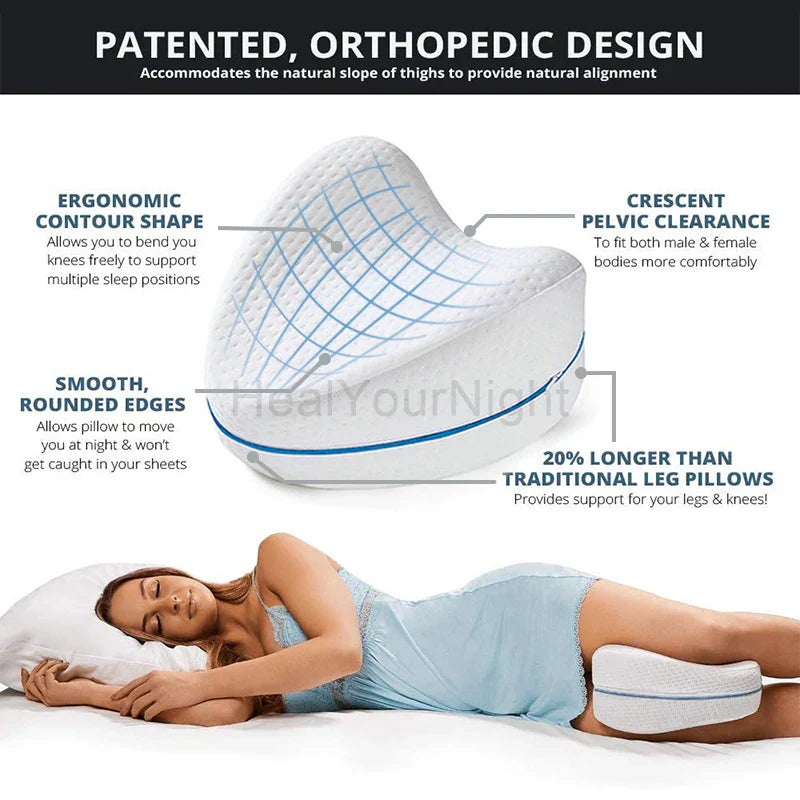 BowLift | Ergonomic Memory Foam Pillow for Legs