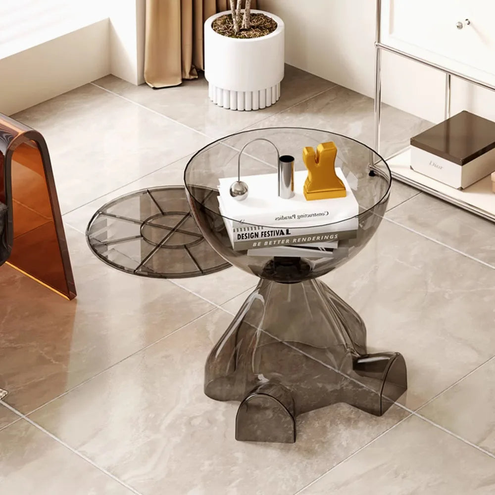 BowLift | European Acrylic Transparent Space-Saving Coffee Table
