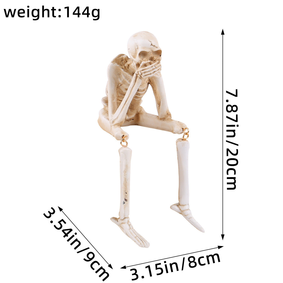 BowLift | HauntTrio Boneyard Halloween Skeleton Ornaments (Set of 3)