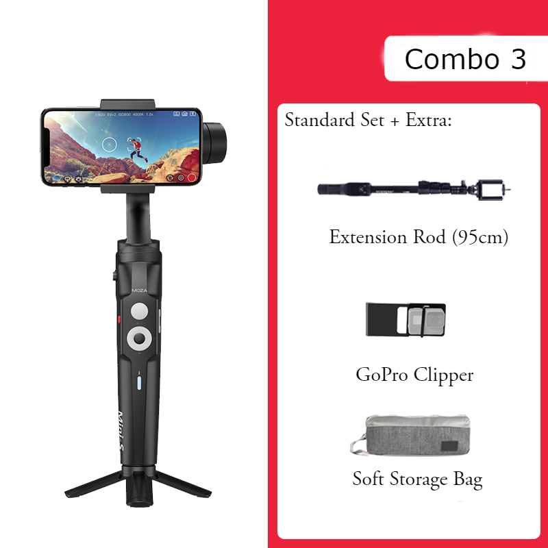 BowLift | Mini Anti-shake Selfie Stick with Folding Storage, Three-axis Stabilization System, Object Tracking, Time-lapse Photography, Suitable for Professional or Daily Photography