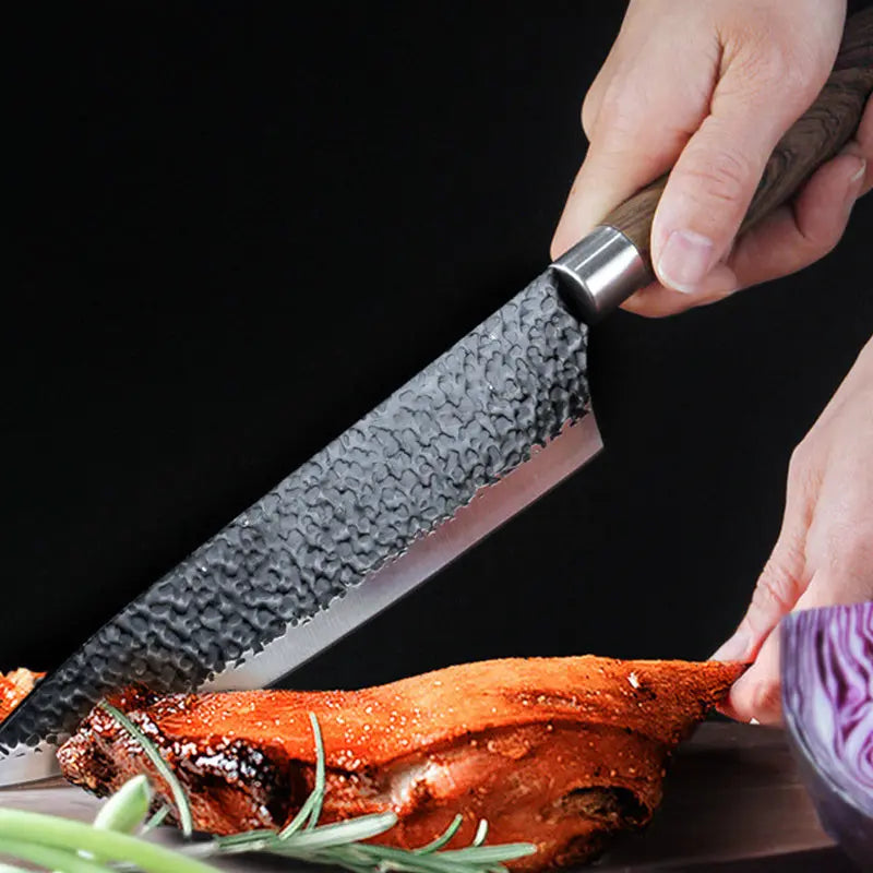 BowLift | 6-piece kitchen knife set with ergonomic wooden handles