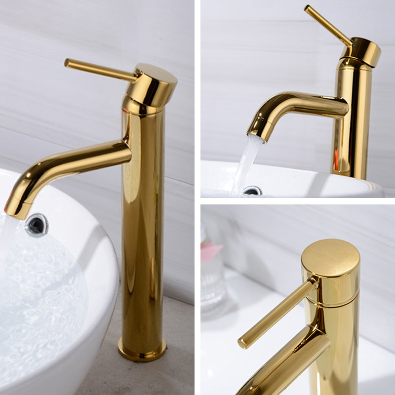 BowLift | Modern 1-Hand Basin Faucet Gold Brushed Sink Faucet Brass