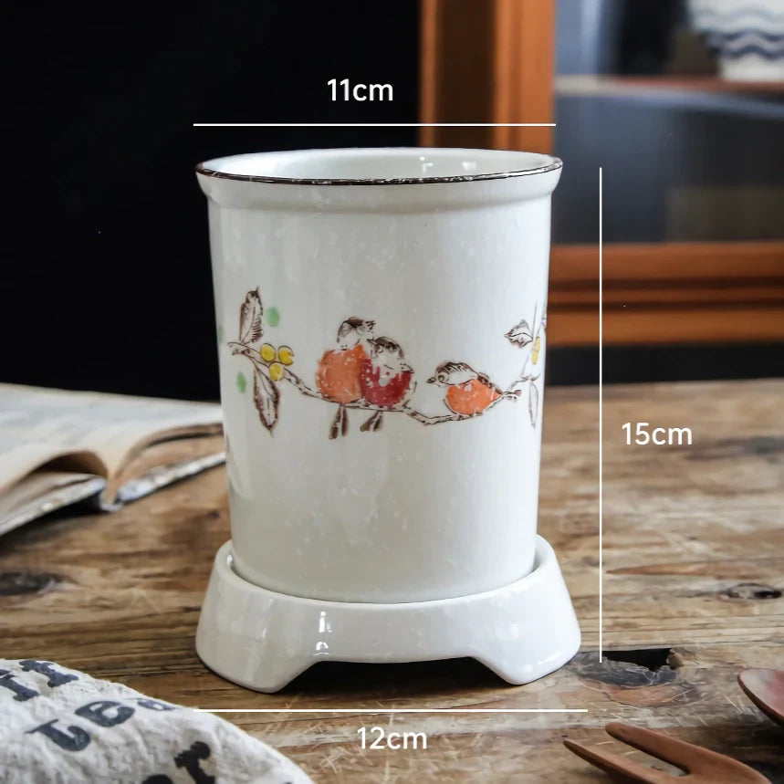 BowLift | Elegant Ceramic Chopstick Storage Holder for Kitchen Organization