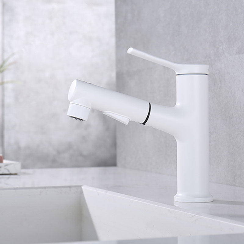 BowLift | Contemporary Single Handle Faucet Retractable Sink Faucet with Lever Handle