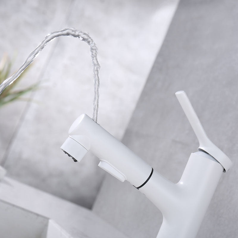 BowLift | Contemporary Single Handle Faucet Retractable Sink Faucet with Lever Handle