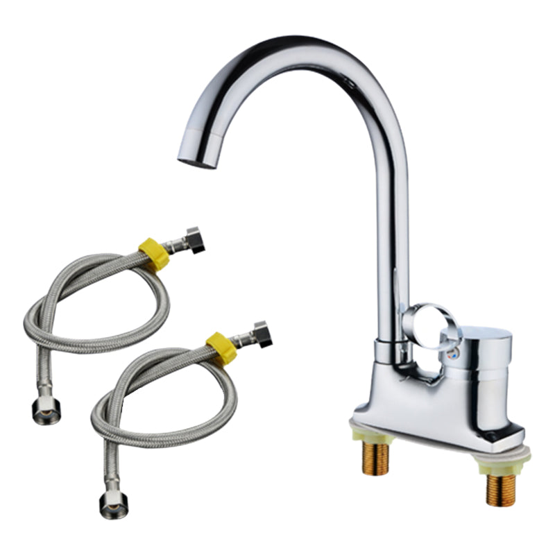 BowLift | 1or2-Handle Brushed Nickel Widespread Faucet 2 Hole Center Set Sink Faucet
