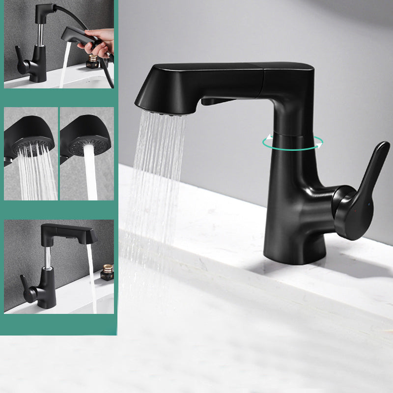 BowLift | Modern 1-Lever Sink Faucet Round Basin Faucet Brass